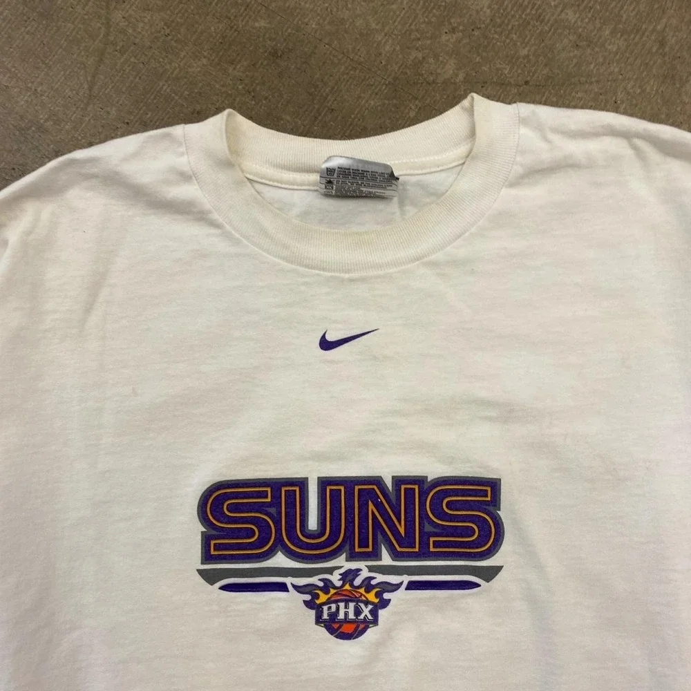 Vintage Y2K Phoenix Suns NBA Nike Center Swoosh Longsleeve 2000s Shirt Size XXL